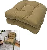 Outdoor Gartenstuhlauflagen 2er Set - Wetterfeste Sitz- & Rückenkissen für Terrassenmöbel - Bequeme & Stilvolle Polsterung für Gartenstühle