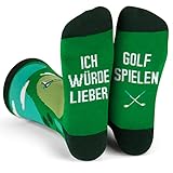Lavley Ich Würde Lieber Ein Lustiges Socken Geschenke für Männer und Frauen - Golf