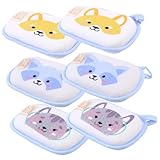 WEKADRIN 6 Stück Teiliges Schwammfüllung Weiche Cartoon badetücher Sanfte Hautfreundlich Rutschfest Geeignet für Neugeborene und Kleinkinder