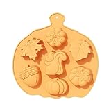 Truthahn-Kuchen M Ol Ds -Truthahn-Silikon-Form für Thanksgiving Mini-Kuchen Halloween Cupcake Pan Dessert Tablett Set für Thanksgivi Silikonformen Für Beton (E, One Size)