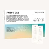 TRIGNOSTICS Darm-Vorsorgetest für zuhause – Testergebnis in 5 Minuten | Vorsorge für die Darm-Gesundheit | Hohe Testgenauigkeit 99,1% | 2x zuverlässige und präzise Stuhltests