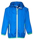 Playshoes Unisex Kinder Faltbare Regen-jacke Funktions-Jacke Regenmantel Regenbekleidung, Blau, 140 EU