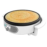 Cecotec Crepesmaker Fun Creepy, 1200W Leistung, Antihaftbeschichtung, Abstandshalterwalze und Spatel, regulierbare Leistung, Anzeigelicht, 30,5 cm Durchmesser
