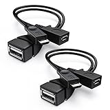 ANDTOBO [2 Stück 2-in-1 Micro USB OTG Adapter Kabel mit Strom für Fire TV Stick/Host Geräte usw.- Schwarz
