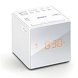 Sony ICF-C1W Uhrenradio (LED-Display, Alarm) weiß
