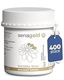 Senagold Schüssler Salze Nr. 3 - Ferrum phosphoricum D12 – Das Salz des Immunsystems - Gluten- & Alkoholfrei - hergestellt nach Homöopathischem Arzneibuch in Deutschland - 400 Stück Schüssler Salze 3