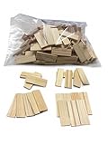 Dachschindeln 40x14x3mm - 200 Stück Naturholz Modellbau