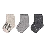LÄSSIG Unisex Kinder- und Babysocken 3er Set/ Grey Größe 15-18