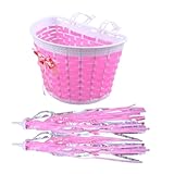 ibasenice Fahrrad Wimpel Bunte Rollerbänder Satz Filigrane Fahrradlenkerquasten für Kinderfahrrad und Kinderroller Bunte Fahrraddekoration für Mehr Fahrspaß