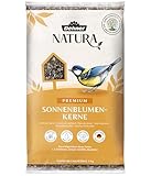 Dehner Natura Premium Wildvogelfutter, Sonnenblumenkerne, Ganzjahresfutter proteinreich / energiereich, hochwertiges Vogelfutter für Wildvögel, 5 kg