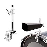 Cowbell Bass Drum Holder, Klemmhalterung Hoop Halterung Bassdrum Klemmbacken Höhenverstellbarer Percussion Zubehörklemme Jazz Kit Kuhglocke Halter Clamp Praktisch Installation Stabilen Spannen