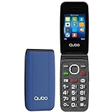 Qubo Seniorenhandy Klapphandy Ohne Vertrag Handy große Tasten Mobiltelefon für Senioren Display 2,4 Zoll, SOS-Funktion, Unterstützung Dual-SIM,Schnellanruf