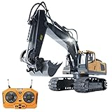 Irfora Ferngesteuertes Bagger Spielzeug für ab 3 4 5 6 7 8 9 Jahren Junge 680° Drehung Rc Bagger Mit Lichtern Geschenk Junge 4 5 6 7 8 Jahre