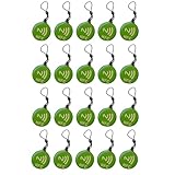 Wrtysully 20 Stück NFC-Tags Lable Ntag213 13,56 MHz Smart Card für Alle NFC-Fähigen Smartphones Smart Business Card NFC 31,5x28mm C