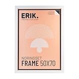 Grupo Erik Bilderrahmen 50 x 70 cm - Fotorahmen Bilderhalter - Bilderrahmen Weiß aus MDF Holz Rahmen Deko