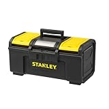 STANLEY Werkzeugbox/Werkzeugkoffer leer Werkzeugkasten - Werkzeugkiste (49 x 27 x 24 cm, Werkzeugorganizer mit Schnellverschluss, schwere Ausführung, Trolley mit ergonomischem Griff) 1-79-217