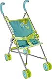 HABA Puppenbuggy Sommerwiese – Faltbarer Puppenwagen mit gepolsterten Griffen und waschbarem Bezug – Geeignet für Puppen und Stofftiere bis 45 cm. Perfektes Puppenzubehör für Kinder ab 3 Jahre