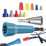 Hogvinnatil Elektrischer Abisolierer, Abisolierer für Schrauber, Stecknussadapter für elektrische Arbeiten im Auto und Bau
