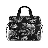 Dunkelgraue Laptop-Kuriertasche, Tablet-Aktentasche, geeignet für 35,6 cm bis 40,6 cm (14 Zoll) bis 40,6 cm (14 Zoll) bis 40,6 cm (14 bis 16 Zoll), mit verstellbarem Schultergurt