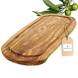 HOFMEISTER® Schneidebrett mit Saftrille, aus Olivenholz, 30 cm