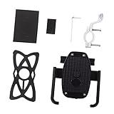 SOLUSTRE 1stk Fahrrad Telefonhalter Fahrrad Lenker Halter Lenkerhalter Telefon Unterstützung Handyhalterung Alle Aluminiumlegierungen Black