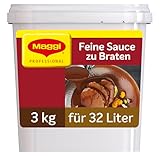 MAGGI Professional Feine Sauce zu Braten, vegan, Ergiebigkeit 32 L, 1er Pack (1 x 3 kg GastroBox)