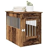 vidaXL Hundekäfig im Möbelstil Altholz-Optik 55x80x68 cm Holzwerkstoff