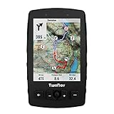 TwoNav Aventura 2 Plus, Outdoor Handheld-GPS mit 3,7-Zoll-Breitbild, Tasten und Joystick für Bergsteigen, Trekking, Wandern oder Navigation mit Karten enthalten. Farbe Türkisblau