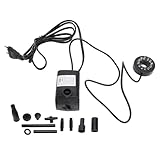 SM-038 Springbrunnen-Set, 8 W Tauchpumpe, 600 L/h, Tauchbrunnenpumpe mit 12 LED-Leuchten, IP68, für Wasserspiele, Außenteiche, Aquarien, Heimdekorationsbrunnen (EU-Stecker