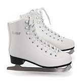ISU Schlittschuhe Damen/Mädchen weiß gefüttert (weiß, 39)
