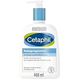 CETAPHIL Reinigungslotion, 460ml, Für trockene, empfindliche Haut, Gesichtsreinigung Mit und ohne Wasser anwendbar, Entfernt sanft und effektiv Schmutz, Seifenfrei, Kein Augenbrennen