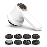 Elektrisch Cellulite Massagegerät, Anti-Cellulite Massagegerät Tragbarkeit, Cellulite Massage mit 8 austauschbaren Zubehör, Straffen Formen, Lindern Müdigkeit für Schulter, Taille, Bauch, Gesäß, Beine