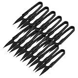 YARNOW 12-Teilige Schere Gartenschere Präzise Trimmerschere Bonsai-Tuch Kohlenstoff Garten Schere Pflanzen Schwarze Blätter Knospe Gartenarbeit Für Gewindestahl Kleine Trimmer