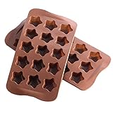 Silikon-Schokoladenform, Sternförmige Süßigkeiten-Kuchendekoration, Gebäckwerkzeug, Pralinenformen-Set, Silikon-Backform für die Herstellung von Gelee, Pralinen und Kuchen