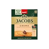 Jacobs Café Crema löslicher Bohnenkaffee als Stick, Instant Kaffee, 12 x 20 Einzelportionen à 1,8 g, für 240 Getränke