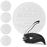 Buchprägestempel, personalisierbar, rund, personalisierbar, Bibliotheksstempel, persönliches Siegel, Geschenke für Leser, Weihnachten