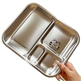 Rostbeständiger Speiseteller mit Fächern für sichere und gesunde Kindermahlzeiten (A)