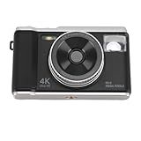 4K-Digitalkamera, 50 MP, 2,8-Zoll-Bildschirm, Autofokus, Vlogging-Kamera, Kompaktes Video mit Anti-Shake für Jugendliche und Anfänger (BLACK)