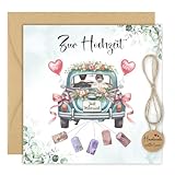 Thboxes Geldgeschenk Hochzeit Verpackung, Hochzeitsgeschenk Geld Hochzeitskarte mit Umschlag Kreative Hochzeitsgeschenke für Brautpaar