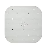 Rayen Duschmatte mit Saugnäpfen aus Gummi, weiß, 45 x 45 cm