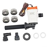 Luftsprudler Tauchpumpe 800 GPH für Livewell mit 12 V DC Leistung für Marine (1 x Filter)