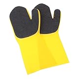 MOLUCKFU 2St Latex-Reinigungshandschuhe einstellbar Zubehör latexhandschuhe küchenhandschuhe ofenhandschuhe werkzeug Haushaltsreinigungshandschuh Geschirrspülhandschuh für die Küche Schwamm