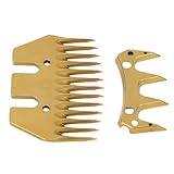 ViaGasaFamido Ersatzklingen für Schafscheren, Hartstahl, 13-Zahn-Klingen, 7-mm-Abstand für Effizientes Scheren von Schafen und Lamas
