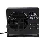 VOBOR 12 V, 300 W, Keramik-Heizlüfter Fürs Auto, Tragbarer Fahrzeugheizer und -entfroster mit Verstellbarer Montagehalterung für Sofortige Wärme Im Winter und Sommer