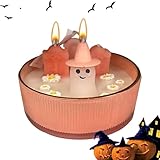 Ghost Scented Candles - Creepy Ghost Candles, Scented Cute Ghost Candle Decorations for Halloween | Multifunctional Craft Decor for Mantel, Bedside Table, Porch, Shelf