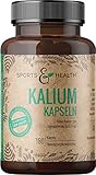 Kalium Hochdosiert - Kalium Kapseln – 180 Kapseln - Vegan - Frei von Zusatzstoffen – 682,2mg Kaliumcitrat pro Tagesdosierung - Potassium Citrate