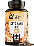 Keto Base Plus Day - Daily Keto Komplex - 90 Kapseln vegan - mit Ingwer, grüner Tee Extrakt, Cayennepfeffer, & Koffein - beliebt bei Sportler, Fitness - vegan, glutenfrei laktosefrei
