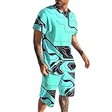 Gelb&Schwarz Blauer Anzug Lässiger Rundhals-Pullover mit kurzen Ärmeln für Herren und Shorts mit mittlerer Taille Lässiger Sportanzug Torwart Anzug Kinder Von Neuer (Blue, XL)