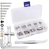 FriHobby 276-teiliges RC-Schrauben-Set, RC-Reparaturwerkzeug-Set für Hardware-Befestigungen für Axial SCX24 1/24 RC Crawler Truck Riegel C10 Jeep Betty