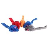 Psdndeww Interaktives Rattenspielzeug für Katzen, 5 Stück, für Indoor-Katzen, Spielmaus für Katzen und Kätzchen, zufällige Farben
